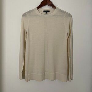 Banana Republic Merino Wool Crew neck Sweater - Ivory XS